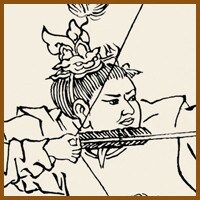 <strong>呂布</strong>●生年不祥。字は奉先。丁原、董卓と自らの主人を2人も斬り殺しているため悪役の印象が強いが、北方版『三国志』では随一の人気を誇る。常人離れした腕力を誇り、乗馬「赤兎」とともに「人中に呂布あり、馬中に赤兎あり」と賞された。