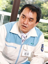 初めのうちはなぜ座禅をするかわからなかった<br><strong>和歌山工場化学品PRD 油脂●栗垣 勇さん</strong><br>1967年生まれ。今期テクノ生を代表して寮長を務める。そこでできたネットワークを大事にしたいと語る。
