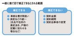 一般に捨て印で修正できるとされる範囲