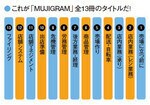 これが「MUJIGRAM」全13冊のタイトルだ!