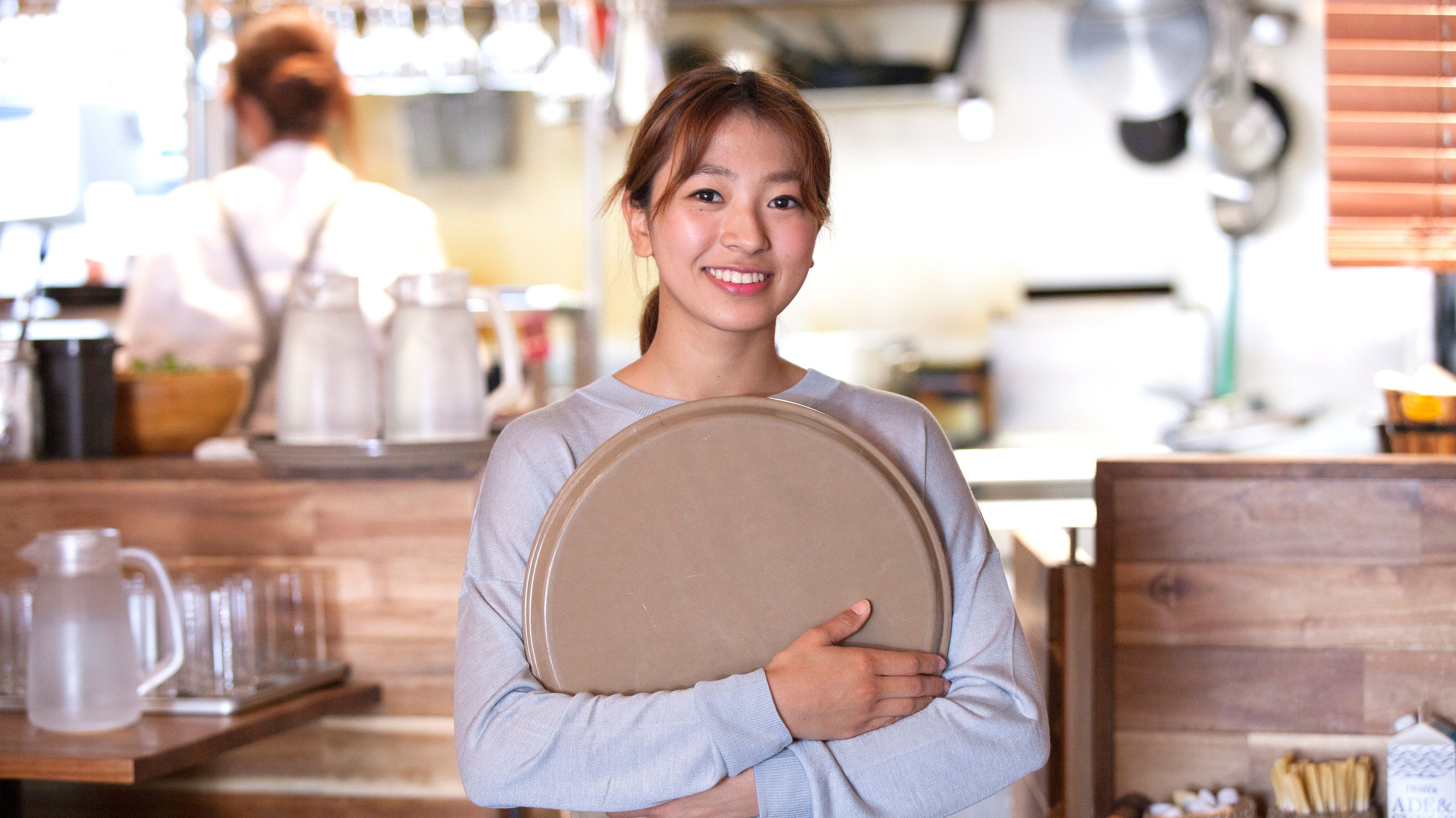 Asian waitress