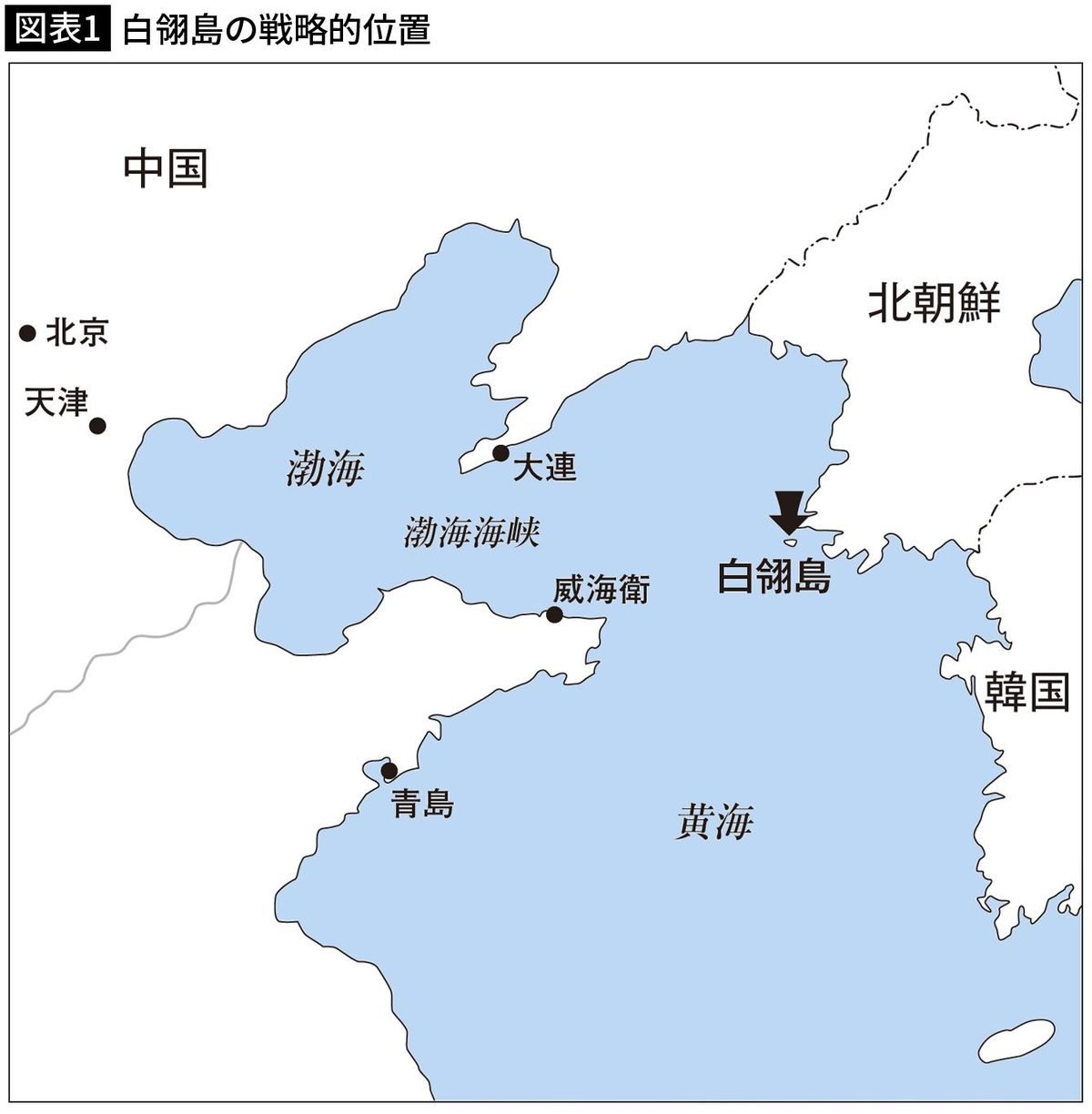 【図表1】白翎島の戦略的位置