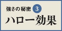 ハローとは後光のことで、輝かしい肩書や高い学歴などの顕著な特徴に引きずられて、その人のほかの部分や全体の評価にゆがみが出ること。伊達政宗や上杉謙信のように血筋がいいと、それだけで相手は位負けしてしまう。また「この子は傑物に違いない」と言われて育つことになり、その期待が本人に伝わり、実際その通りになることも多い。これをピグマリオン効果という。