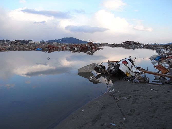 2011年3月17日の陸前高田市