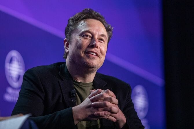 Xホールディングス社のオーナーであるイーロン・マスク氏=撮影2024年5月6日