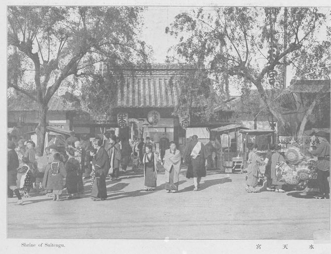 「市内幾多の縁日中、其繁盛本社の右に出るものなし」と称された水天宮