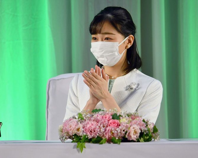 全国都市緑化祭に出席された秋篠宮家の次女佳子さま＝2022年7月13日、北海道恵庭市［代表撮影］
