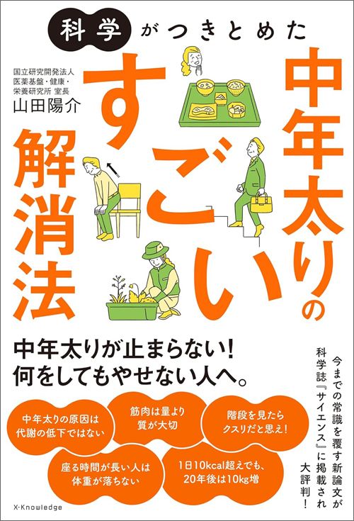 山田陽介『科学がつきとめた 中年太りのすごい解消法』（エクスナレッジ）