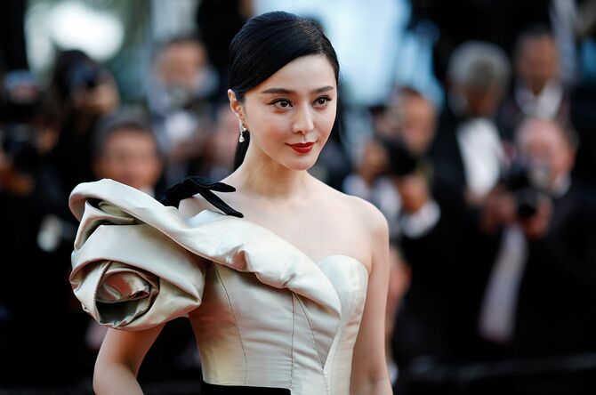 中国の有名女優、范冰冰さん＝2018年5月11日、フランス・カンヌ