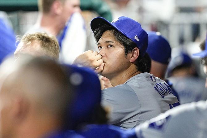 ドジャースの大谷翔平＝2024年7月9日、米国