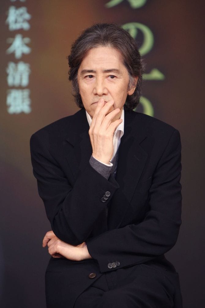 俳優の田村正和。テレビ朝日のドラマスペシャル制作発表記者会見。「十万分の一の偶然」（松本清張原作）に主演＝2012年12月13日、東京都港区六本木のグランドハイアット東京