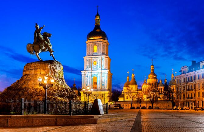 キエフの聖ソフィア大聖堂広場