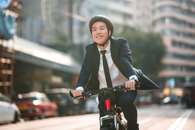 自転車で通勤
