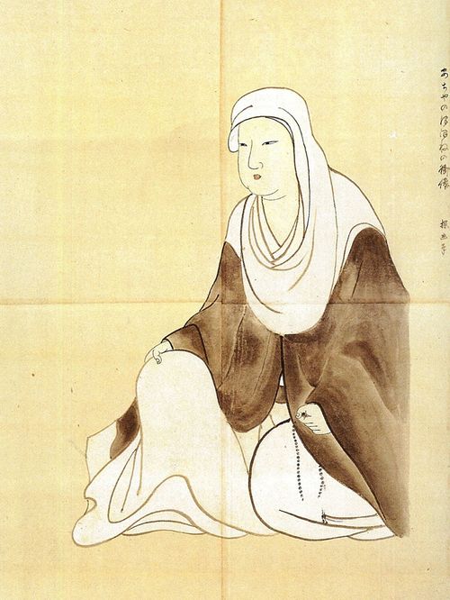 徳川家康の側室・阿茶局(1555年~1637年)の肖像画、江戸時代