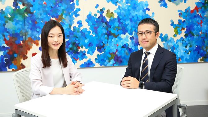 右が「PRESIDENT Online」編集長 星野貴彦、左が「PRESIDENT Online」副編集長 横田良子