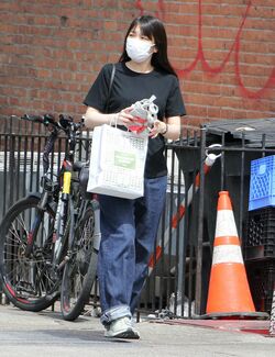 ニューヨークの街中を歩く小室眞子さん