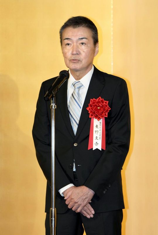 菊池寛賞を受賞した東野圭吾氏、2023年12月1日