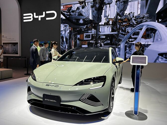10月26日～11月5日の日程で開催された「JAPAN MOBILITY SHOW 2023」で展示されたBYDの車両