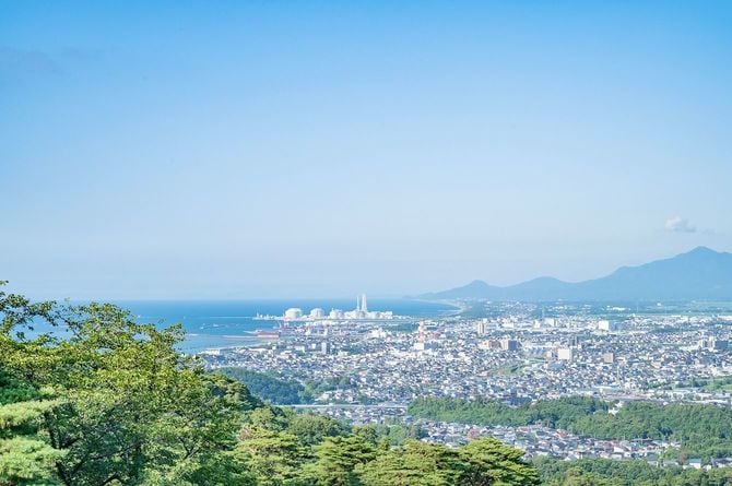 春日山城からの眺め