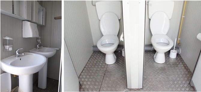 コンテナ製トイレ内部