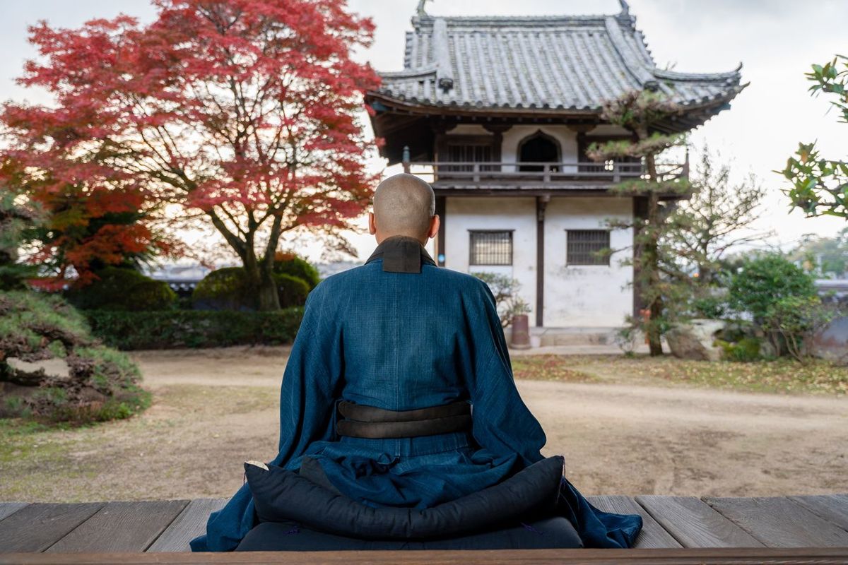 仏教僧の座禅
