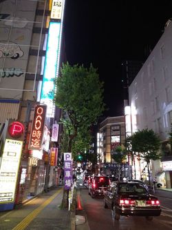 区役所通りは渋滞