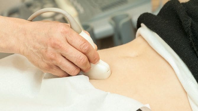 腹部の超音波検査