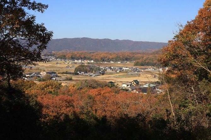 石井山陣からの実際の眺望