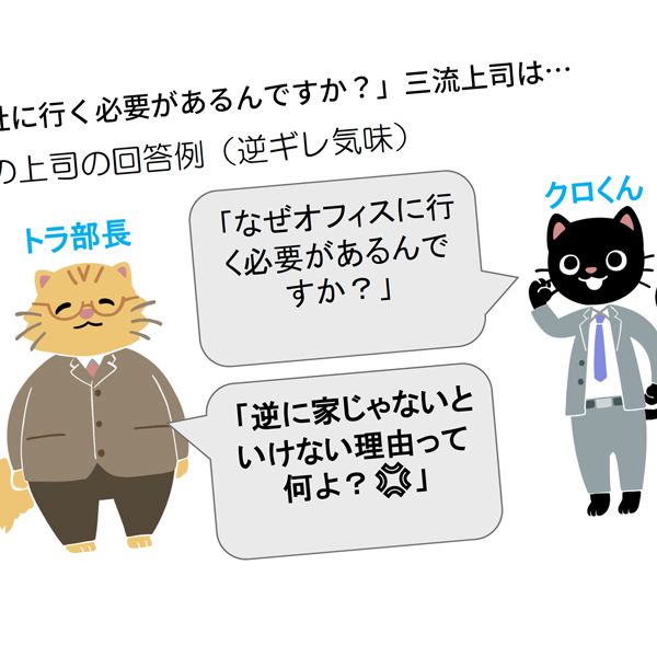 会社へ行く