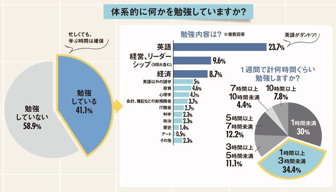 体系的に何かを勉強していますか？