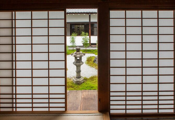 京都・千園寺の障子戸