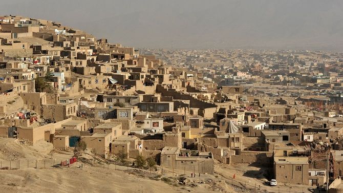 カブール街の眺め、アフガニスタン