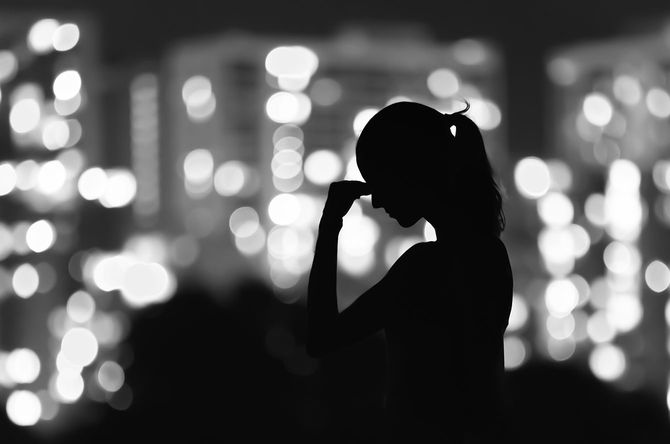 ストレスの多い女性