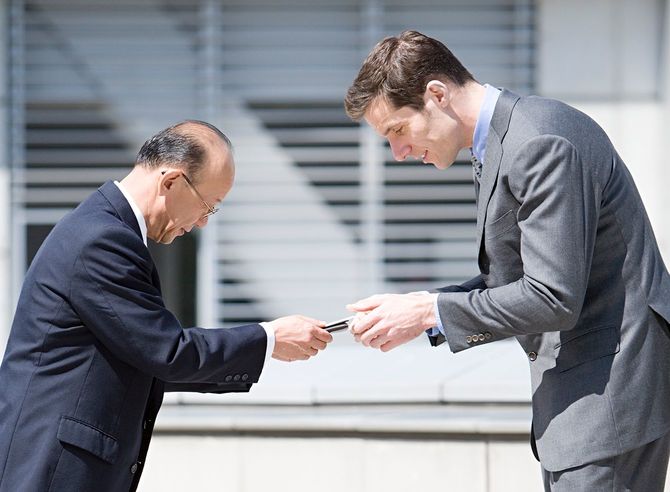 ビジネスマンの挨拶