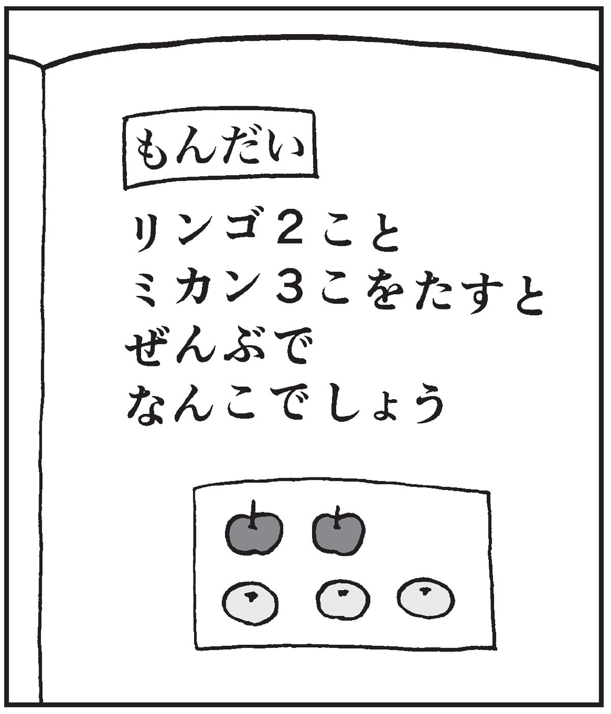 リンゴ2個とミカン3個を足すと何個?｣に｢リンゴとミカンは足せません｣と