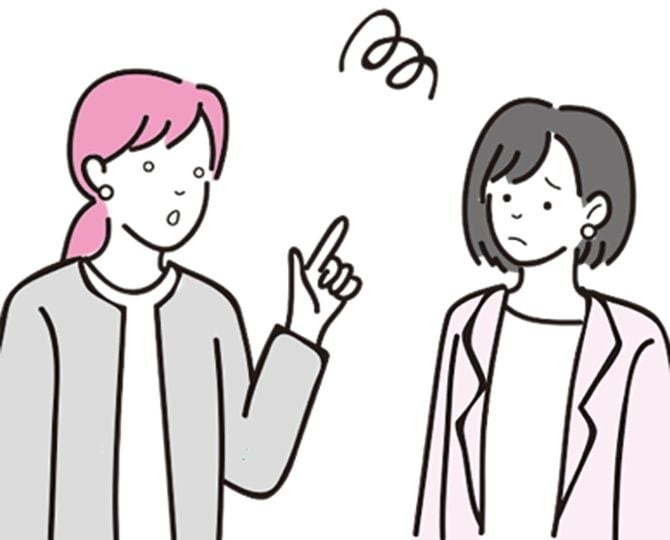 正論に困ってしまっている女性