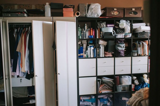 歩行クローゼットと保管室