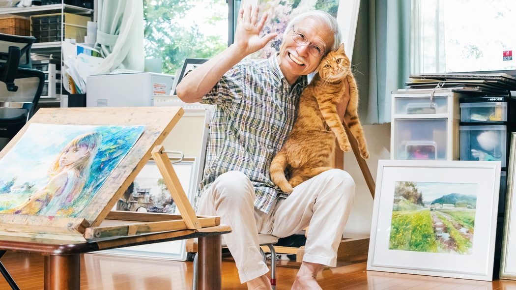 ｢藝大に落ち､就職もせず､栄養失調で横たわっていた｣75歳の"水彩画おじいちゃん"に170万人が癒されるワケ【2023下半期BEST5】 まわりと自分を比べなくていい