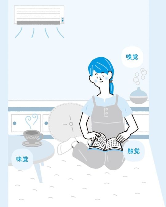 【図版4】『らく速読 脳科学が証明した世界一カンタンですごい読書術』イラスト