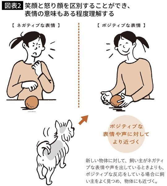 【図表2】笑顔と怒り顔を区別することができ、表情の意味もある程度理解する