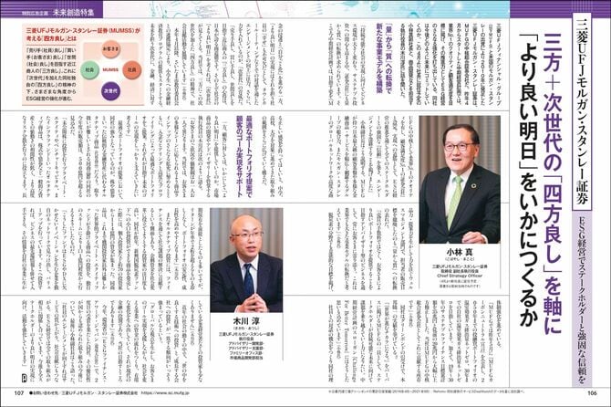 三菱UFJモルガン・スタンレー証券株式会社様