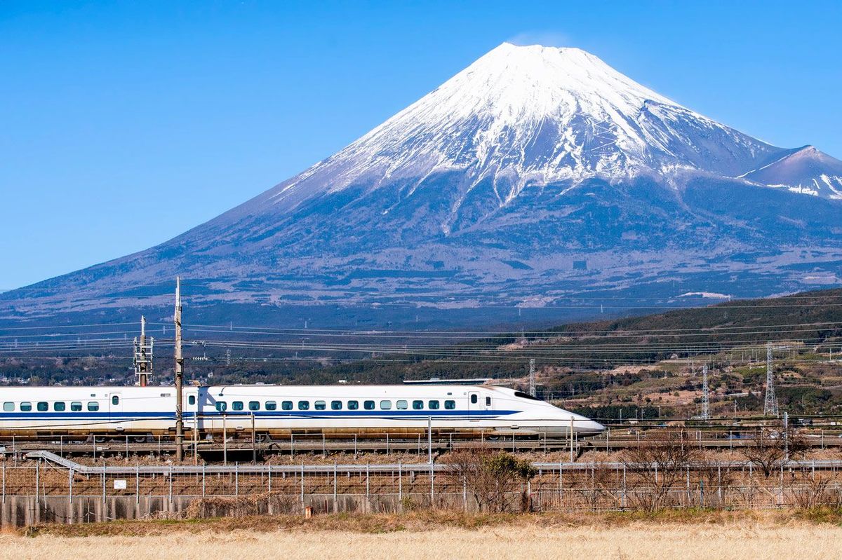 富士山と新幹線