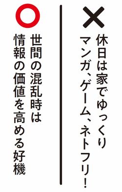 世間の混乱時は情報の価値を高める好機