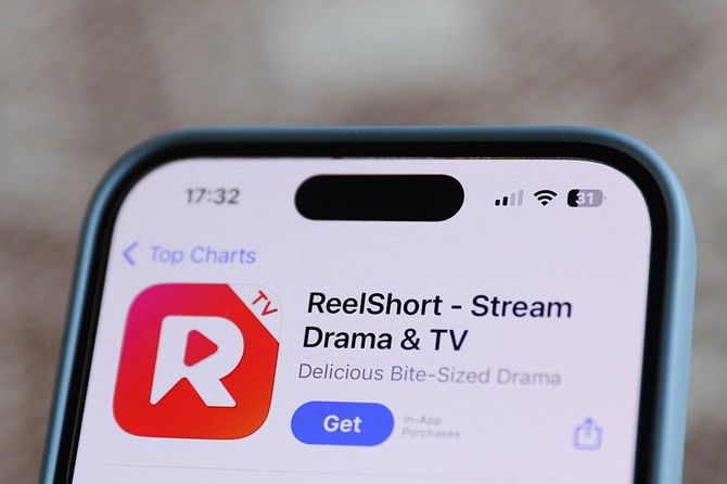 ショートドラマ「ReelShort」のダウンロード画面