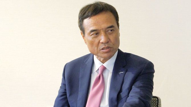 サントリーホールディングス（HD）の新浪剛史社長＝2019年3月6日、アメリカ・ニューヨーク