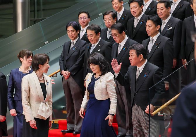 2026年2月18日、第2次高市内閣発足の記念撮影