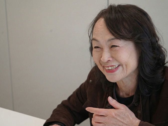 ゴリラの「恋愛事情」について語る森啓子さん。プレジデント社にて