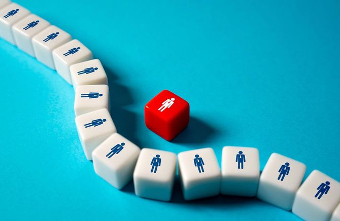 同調圧力のイメージ