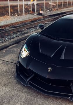 ブラックのランボルギーニ