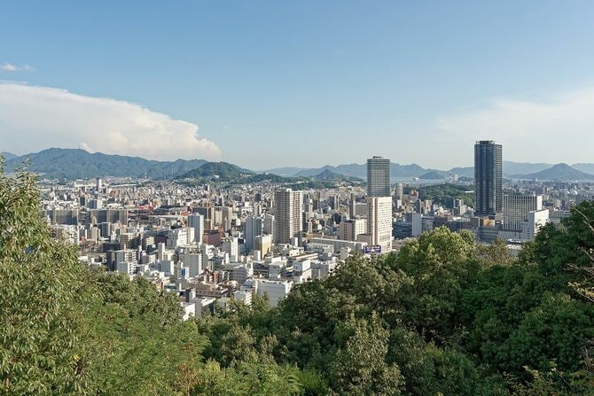 二葉山から見た広島